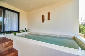 Fancy Tropical Apartment Cozy Private Balcony with Plunge Pool Premium Location in Tulum